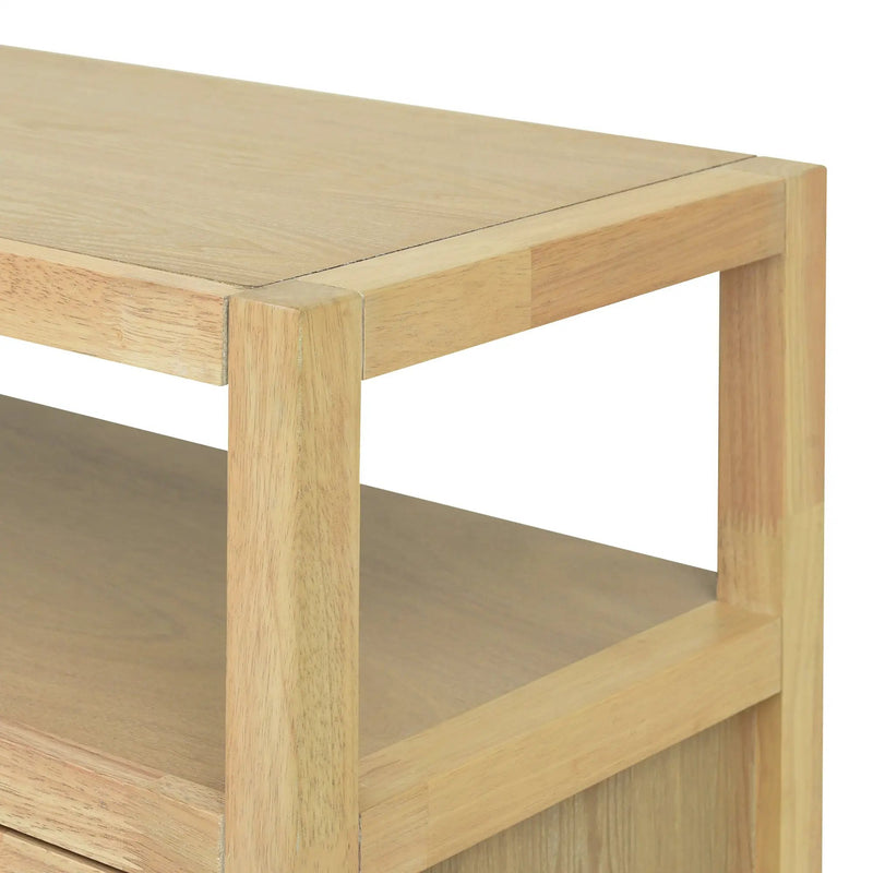Bohemian Style Rattan Buffet Storage Cabinet with Solid Wood Frame by HouseOfZazla