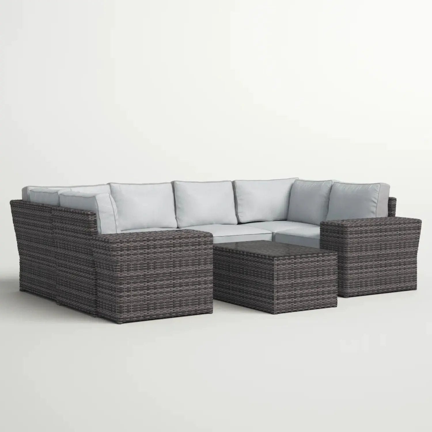 Stylish Wicker Patio Set Table by HouseOfZazla