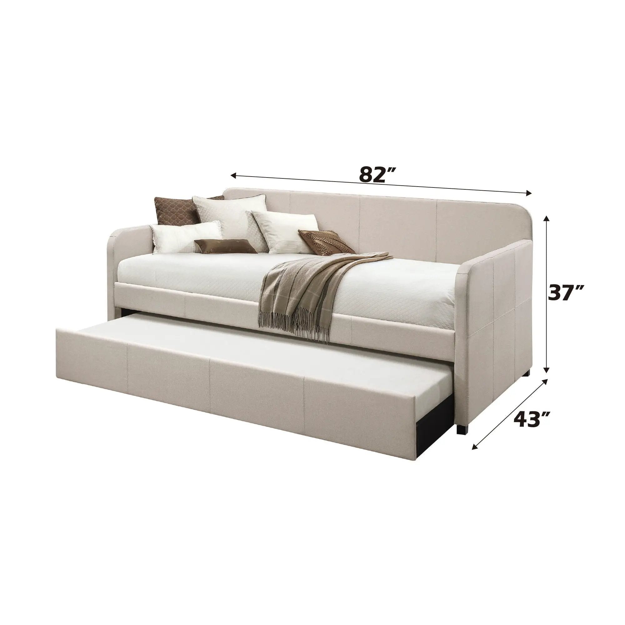 Jagger - Twin Daybed With Trundle - Fog by HouseOfZazla