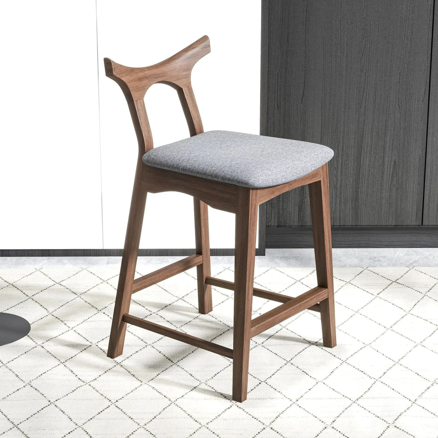 Hester - Upholstered, Square Bar Chair (Set of 2) by HouseOfZazla