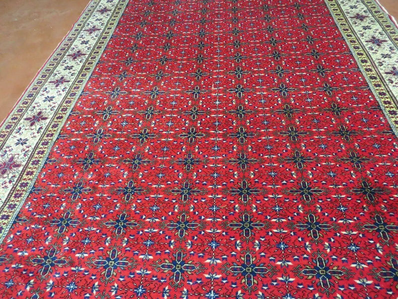 6' X 10' Vintage Handmade Turkish Sevas Kayseri Wool Rug Carpet Nice by Jewel Rugs