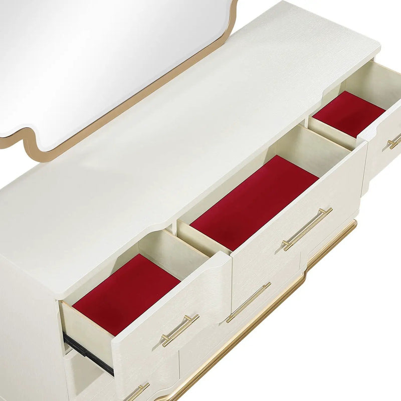 Lexington - 9 Drawer Dresser - Beige by HouseOfZazla