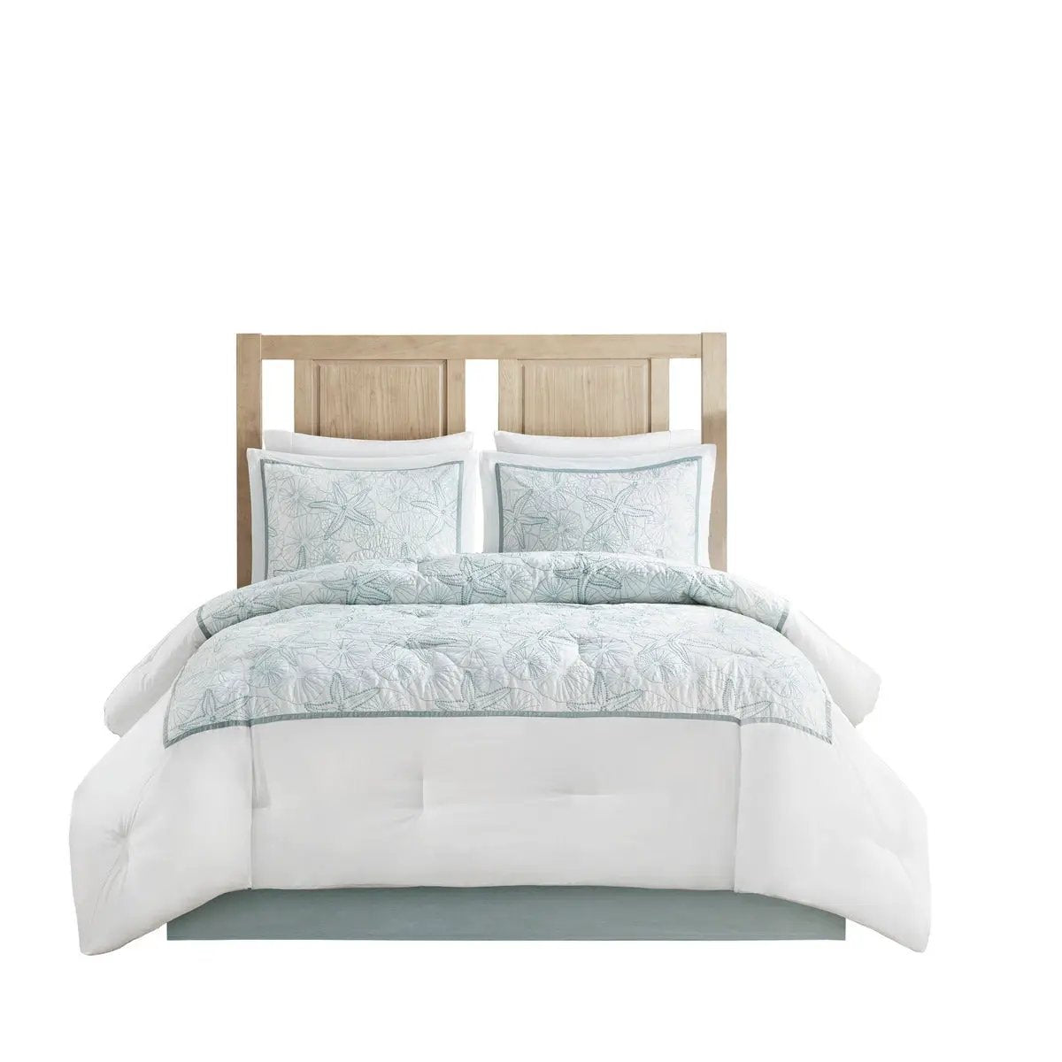Comforter Set White King by HouseOfZazla