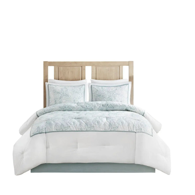 Comforter Set White King by HouseOfZazla