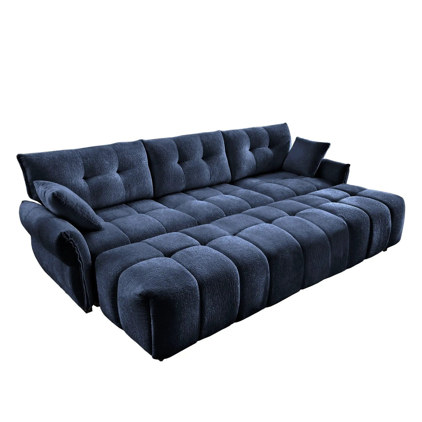 Sofa Set With Ottoman And Pillows, Textured, High Resilience Cushions by Unique Piece Furniture