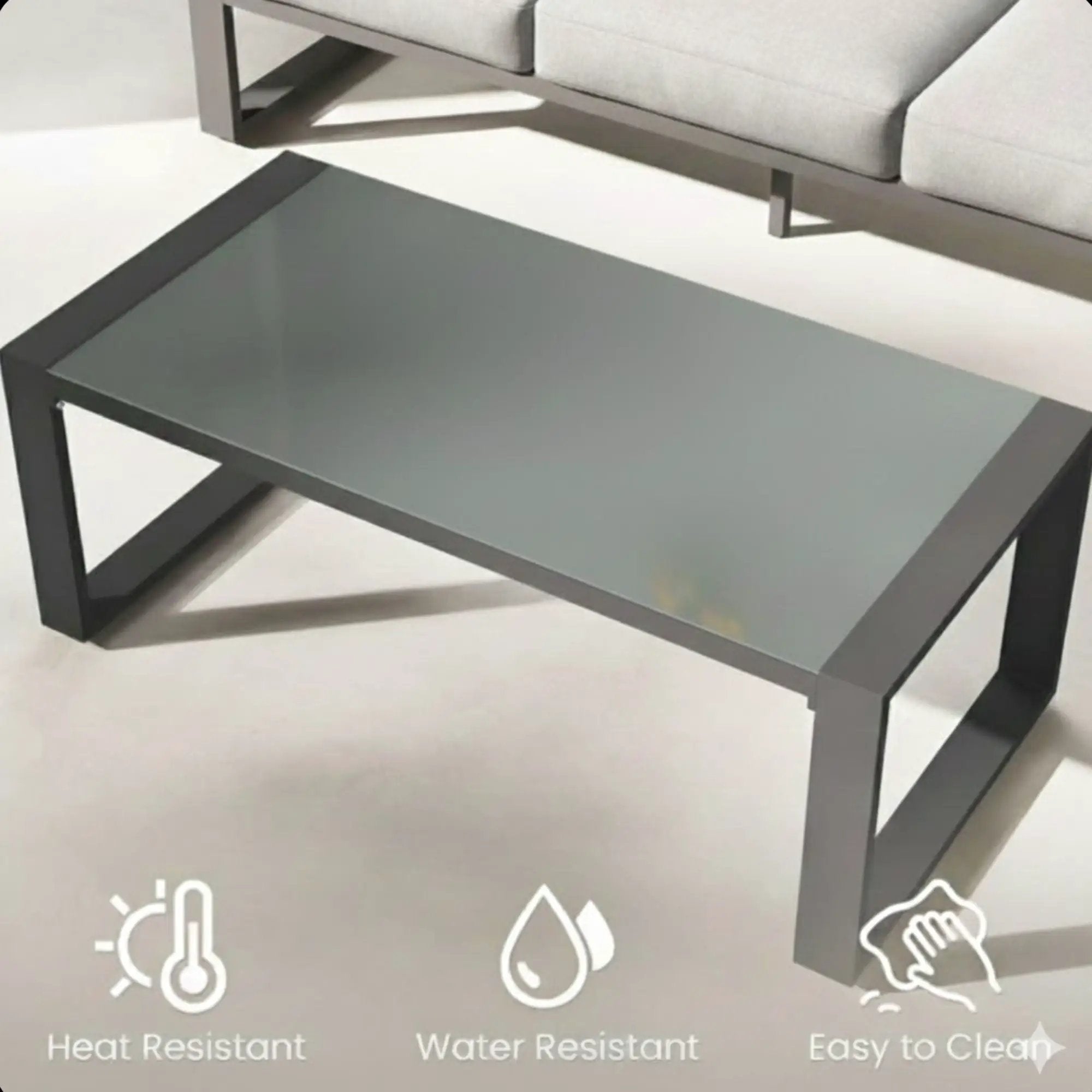 Modern Outdoor Sofa Set With Coffee Table by HouseOfZazla