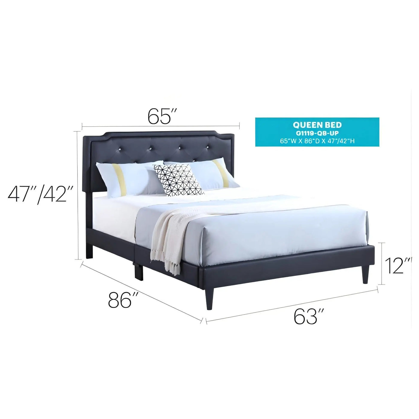 Button Tufted Bed Charming For Cozy Spaces by HouseOfZazla