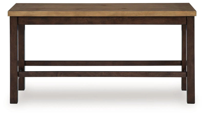 Rylandeen - Double Counter Height Bench - Light Brown / Dark Brown by Unique Piece Furniture