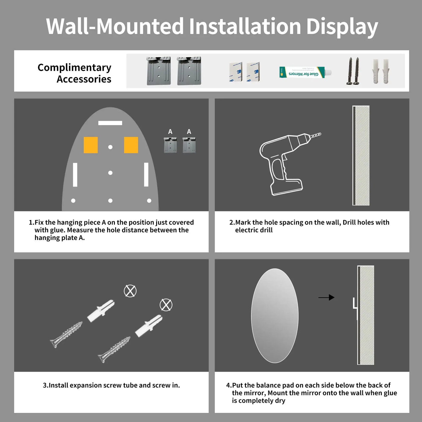 Modern Oval Full Length Wall Mirror by HouseOfZazla