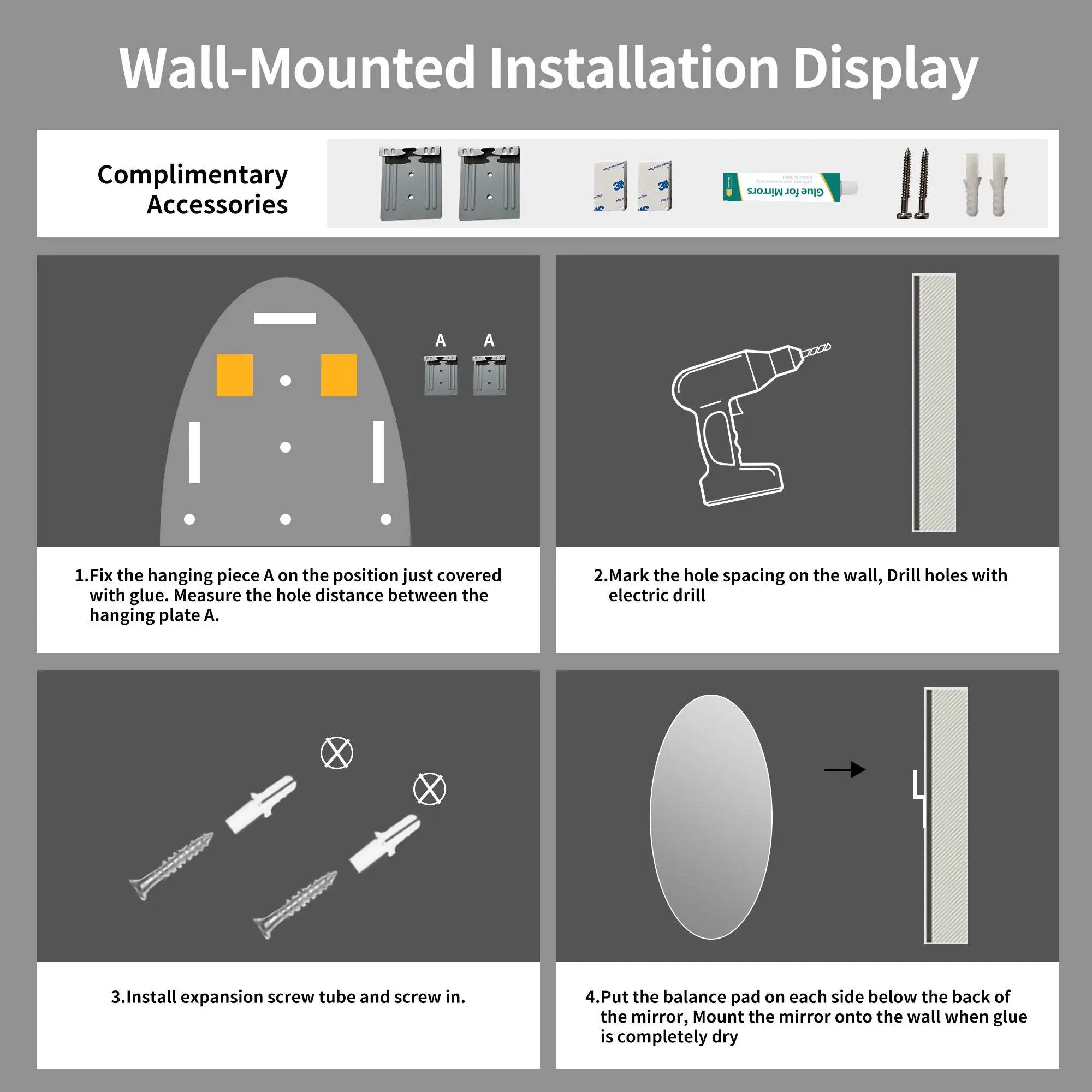 Modern Oval Full Length Wall Mirror by HouseOfZazla