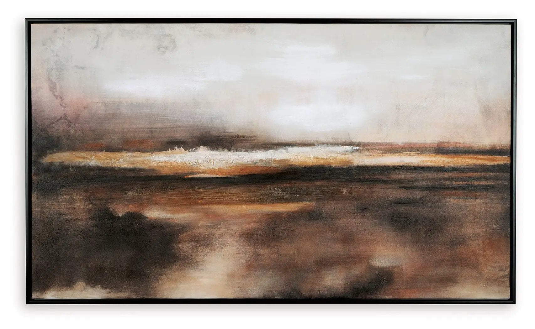 Drewland - Wall Art - Black / Brown / Orange by Unique Piece Furniture