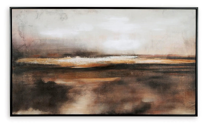 Drewland - Wall Art - Black / Brown / Orange by Unique Piece Furniture