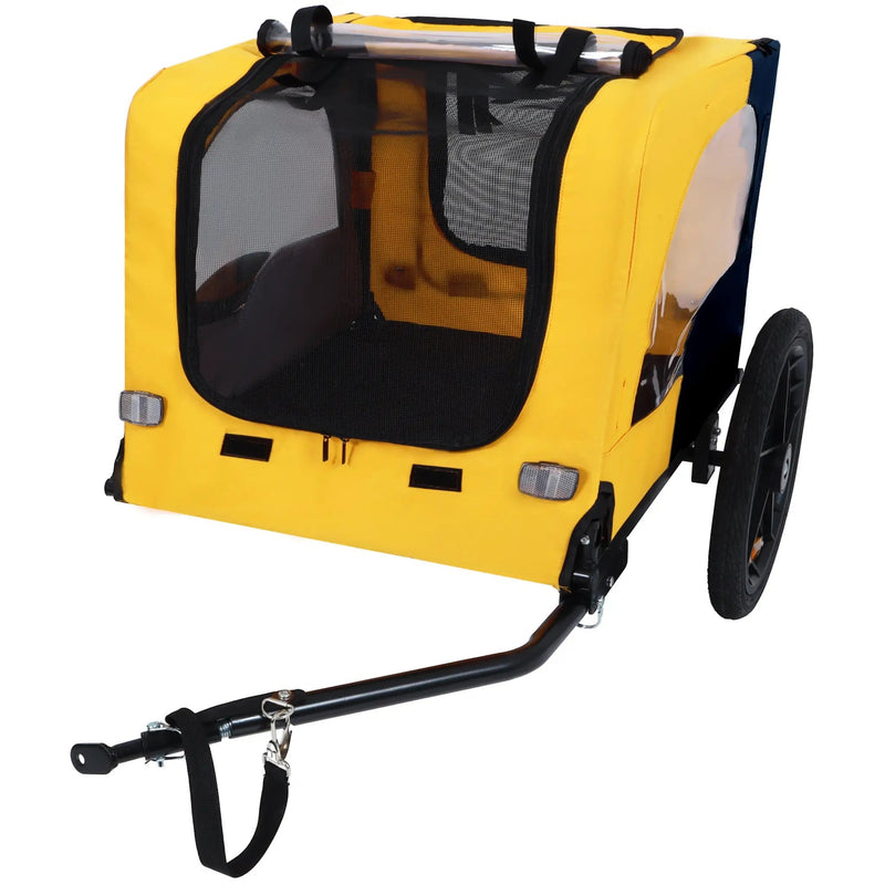 Pet Bike Trailer Dog Cart for Medium Dogs up to 66 lbs by HouseOfZazla
