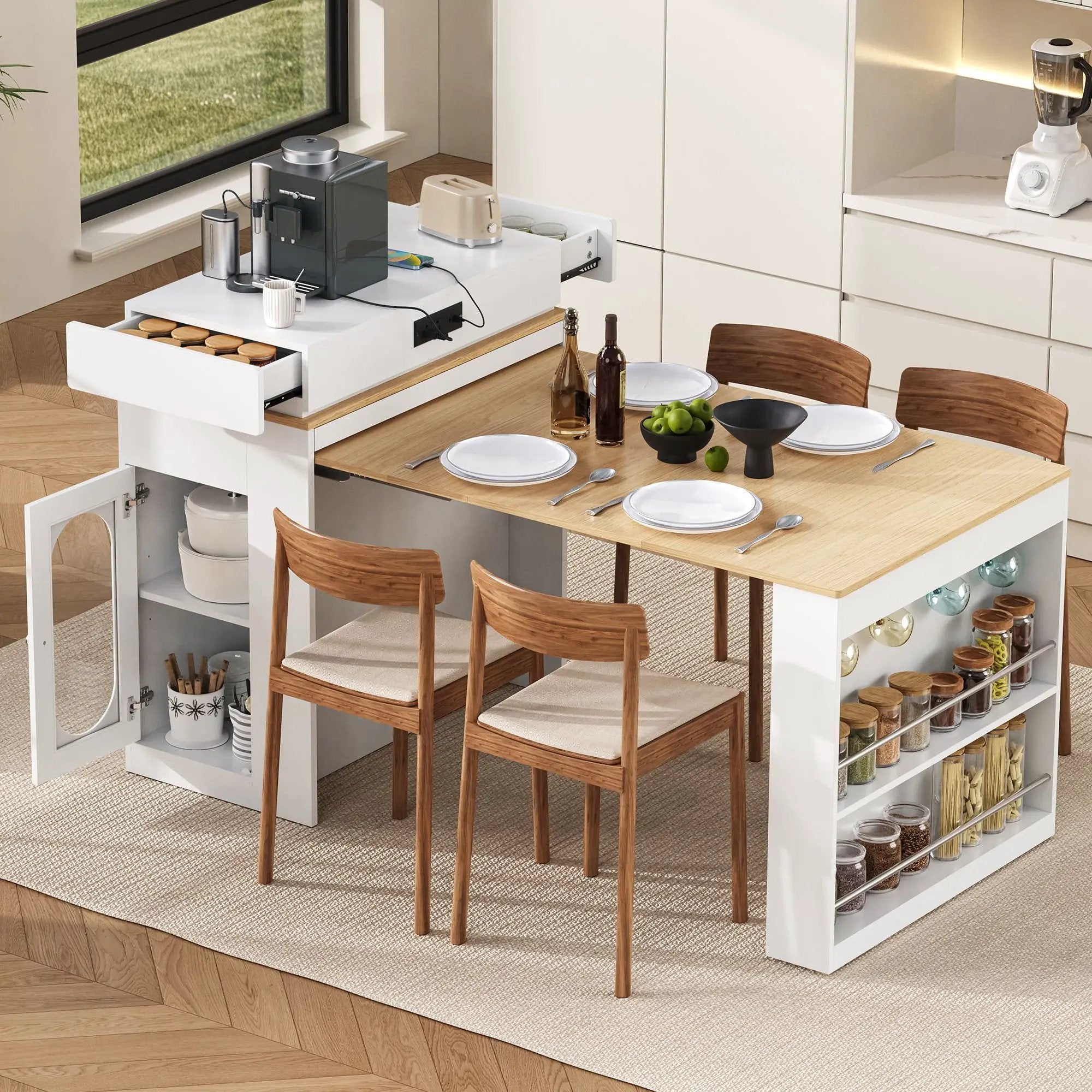 Extendable Dining Table With Folding Top by Unique Piece Furniture