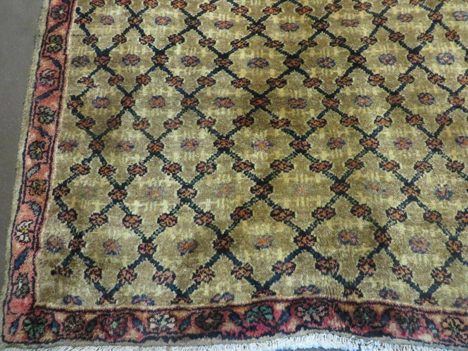 4' X 6' Handmade Indian Allover Wool Rug Camel Hair Color #119 by Jewel Rugs