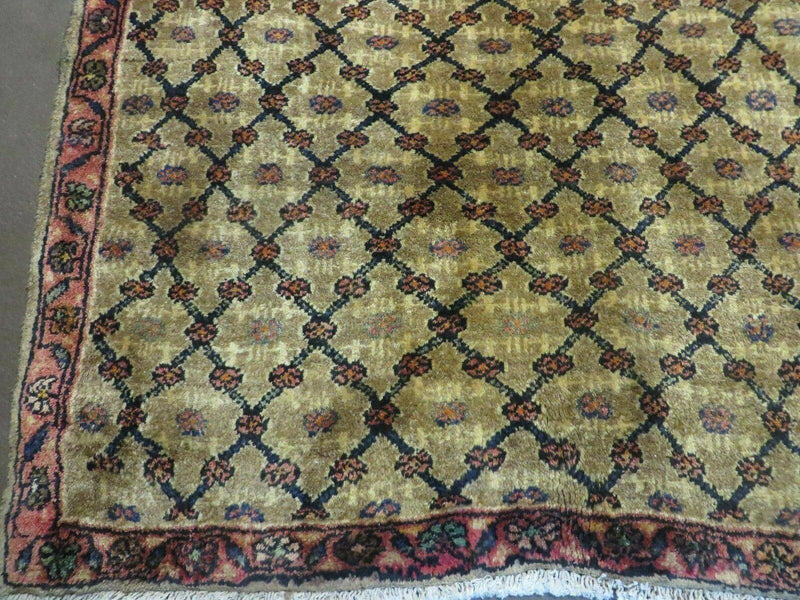 4' X 6' Handmade Indian Allover Wool Rug Camel Hair Color #119 by Jewel Rugs