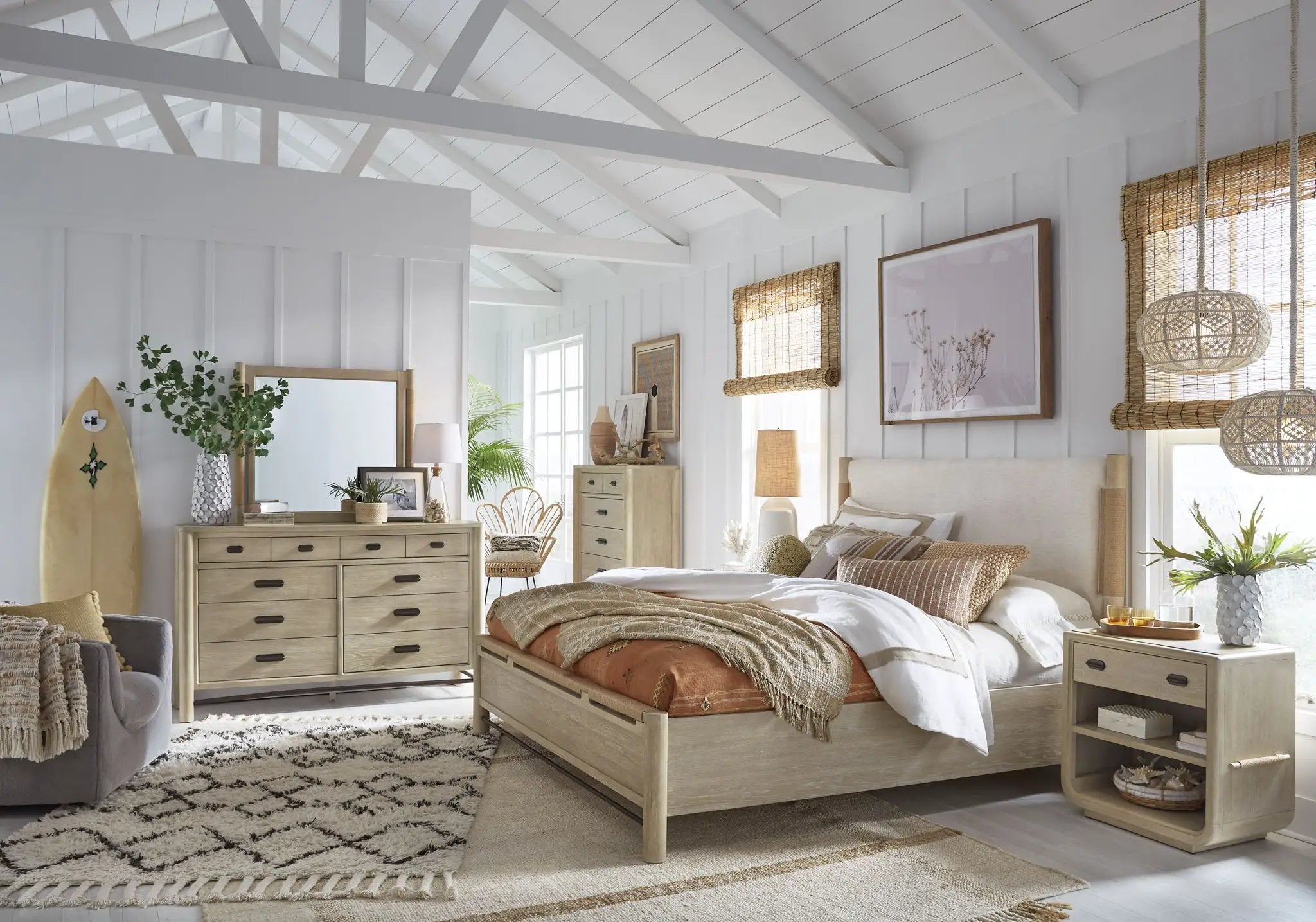 Sunset Cove - Drawer Chest With Metal Stretchers - Sanibel Brown by Unique Piece Furniture