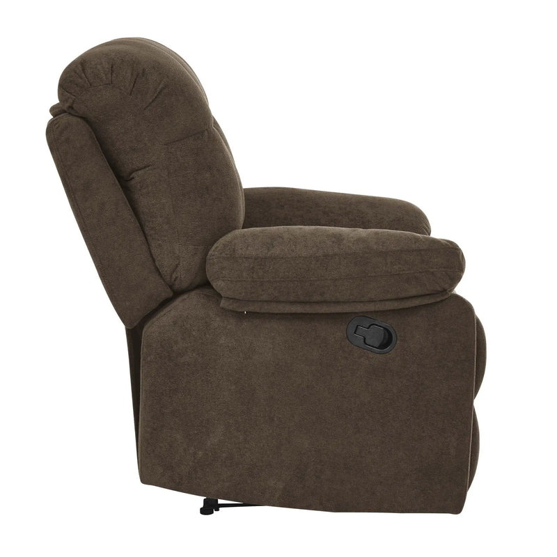 Devonaire - Manual Recliner With Padded Arms - Dark Brown by Unique Piece Furniture