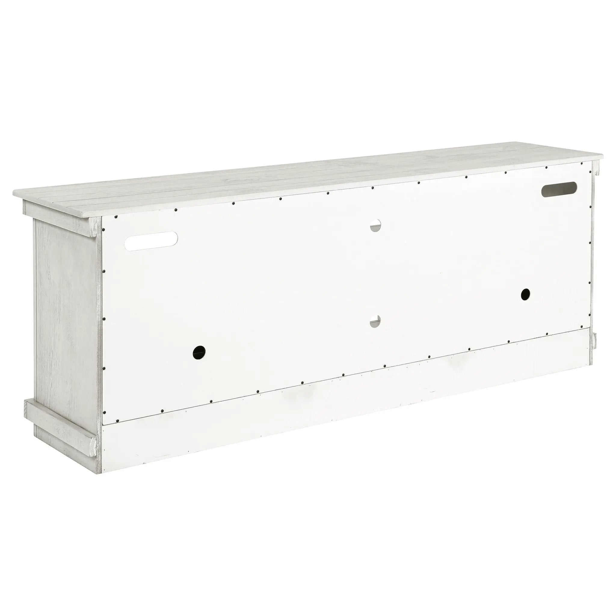 Payne 70-inch TV Stand Media Console Distressed White by Unique Piece Furniture