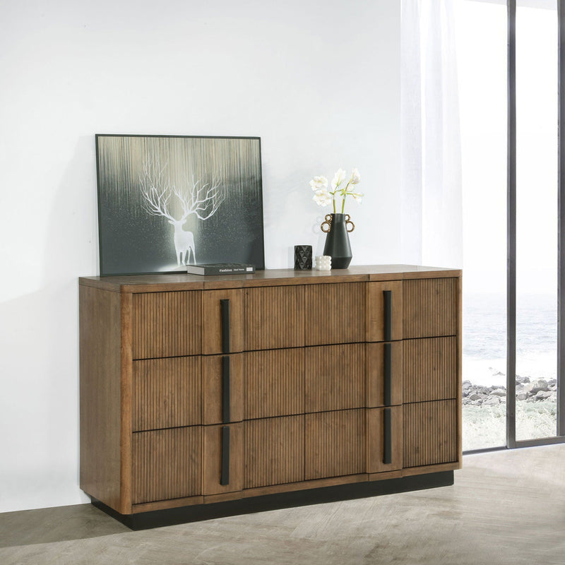 Moraga - 6 Drawer Dresser Cabinet - Ash Brown by HouseOfZazla