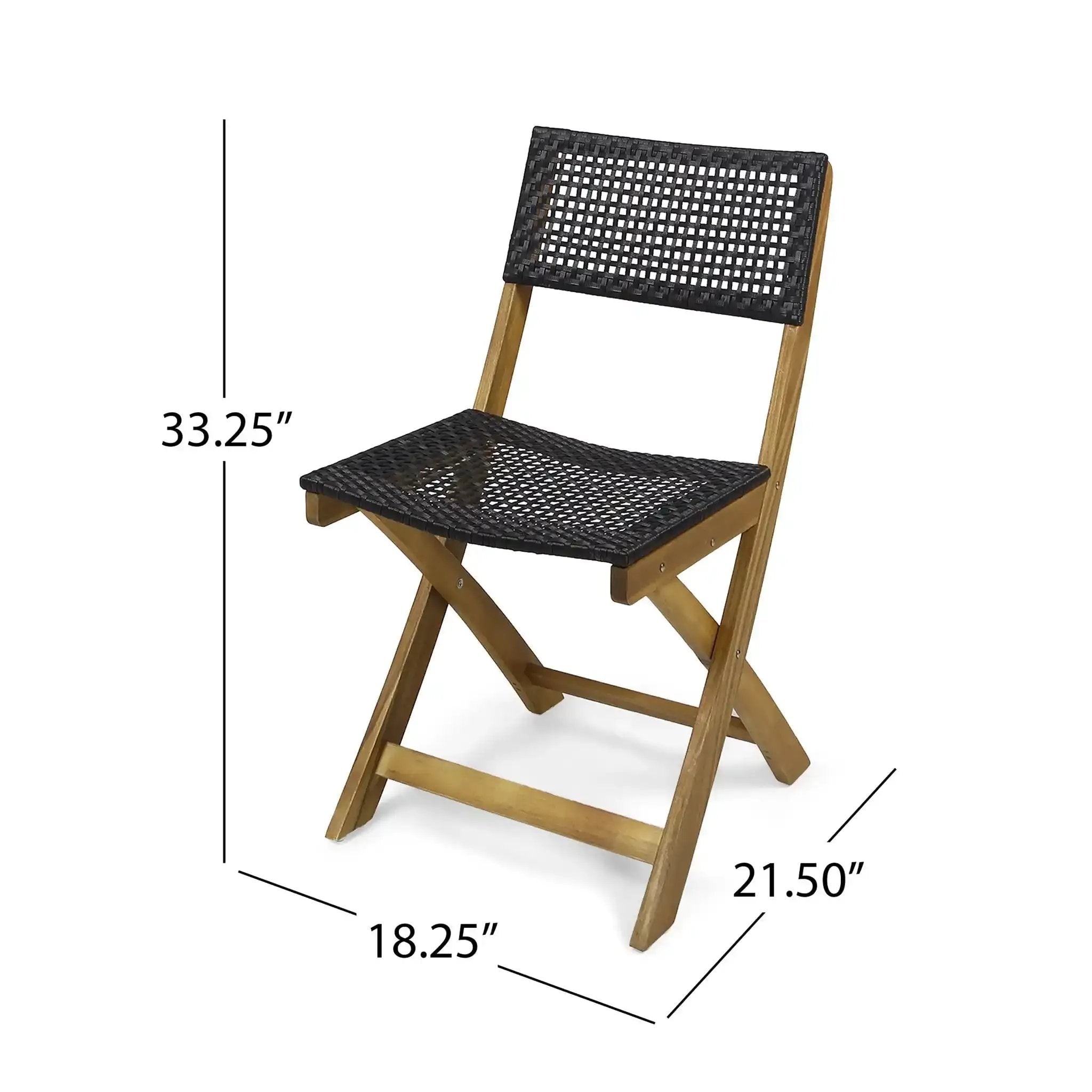 Ever Outdoor Dining Set with Dining Table and 2 Chairs by HouseOfZazla