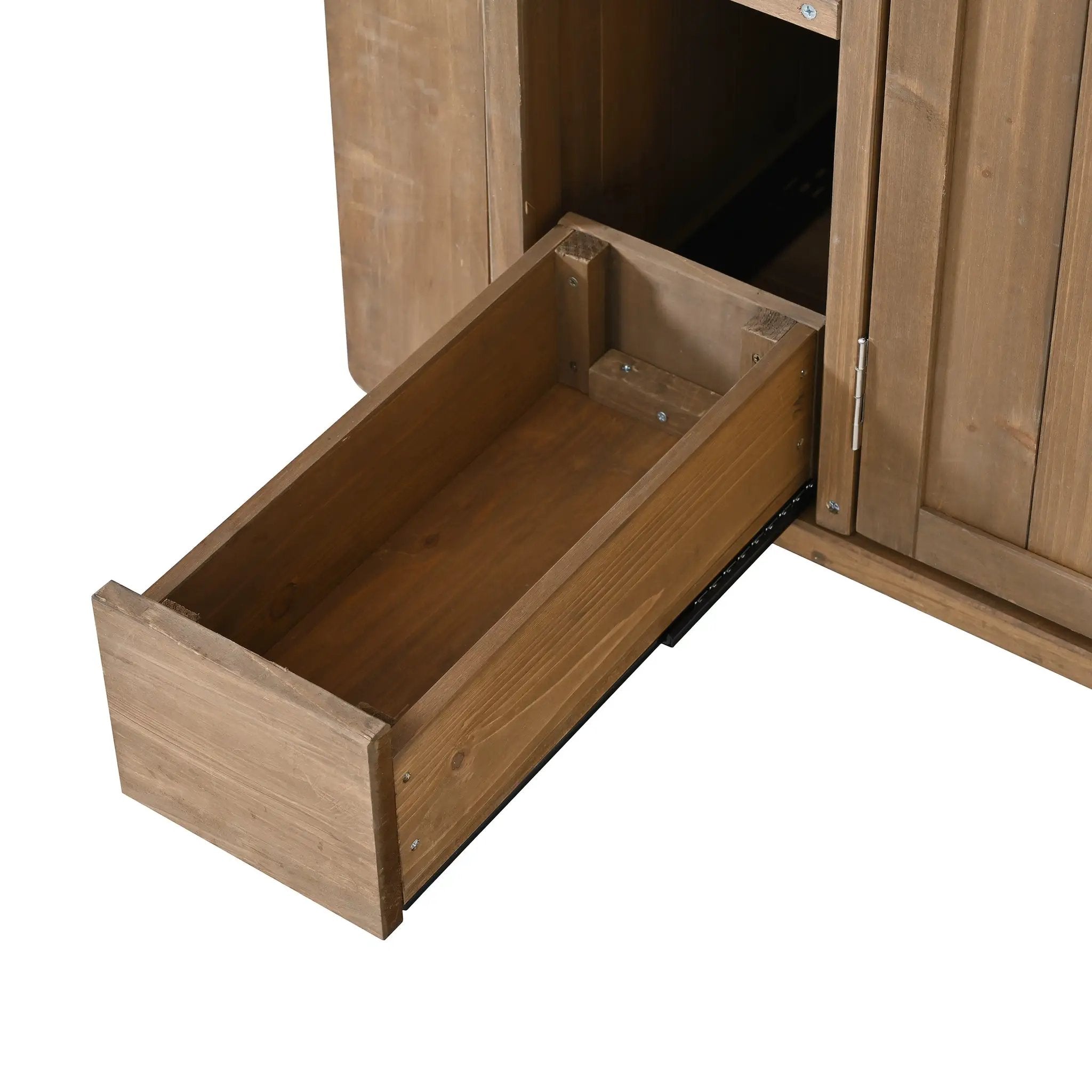 54.33' Farmhouse Rolling Outdoor Kitchen Cart by HouseOfZazla