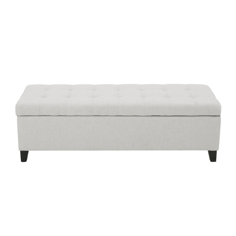 Upholstered Storage Ottoman Bench, Foot Rest For Bedroom by HouseOfZazla