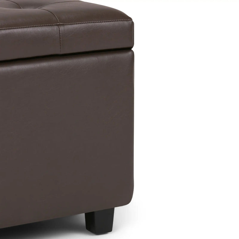 Cosmopolitan - Storage Ottoman - Chocolate Brown by Unique Piece Furniture