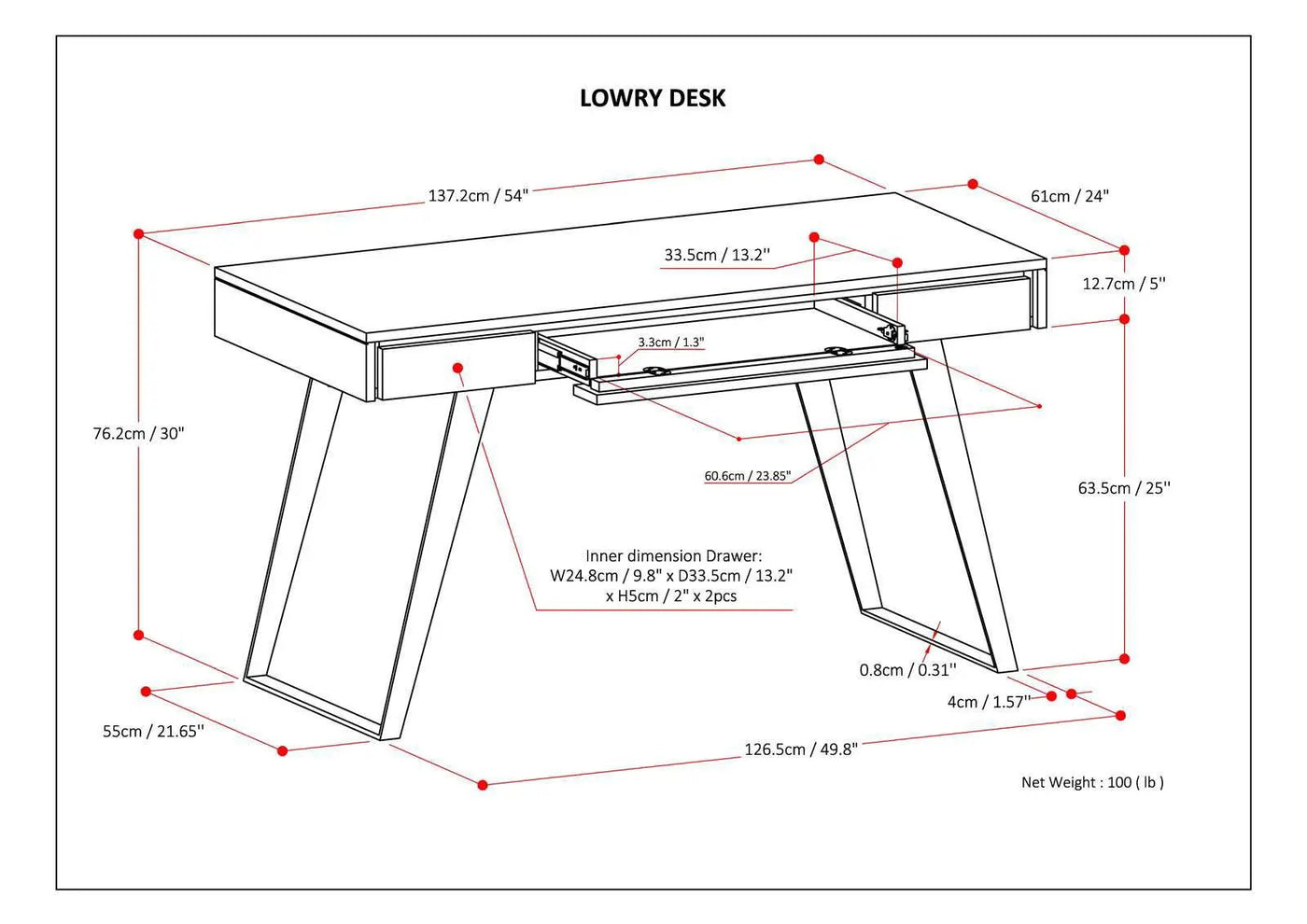 Lowry - Handcrafted Desk by HouseOfZazla