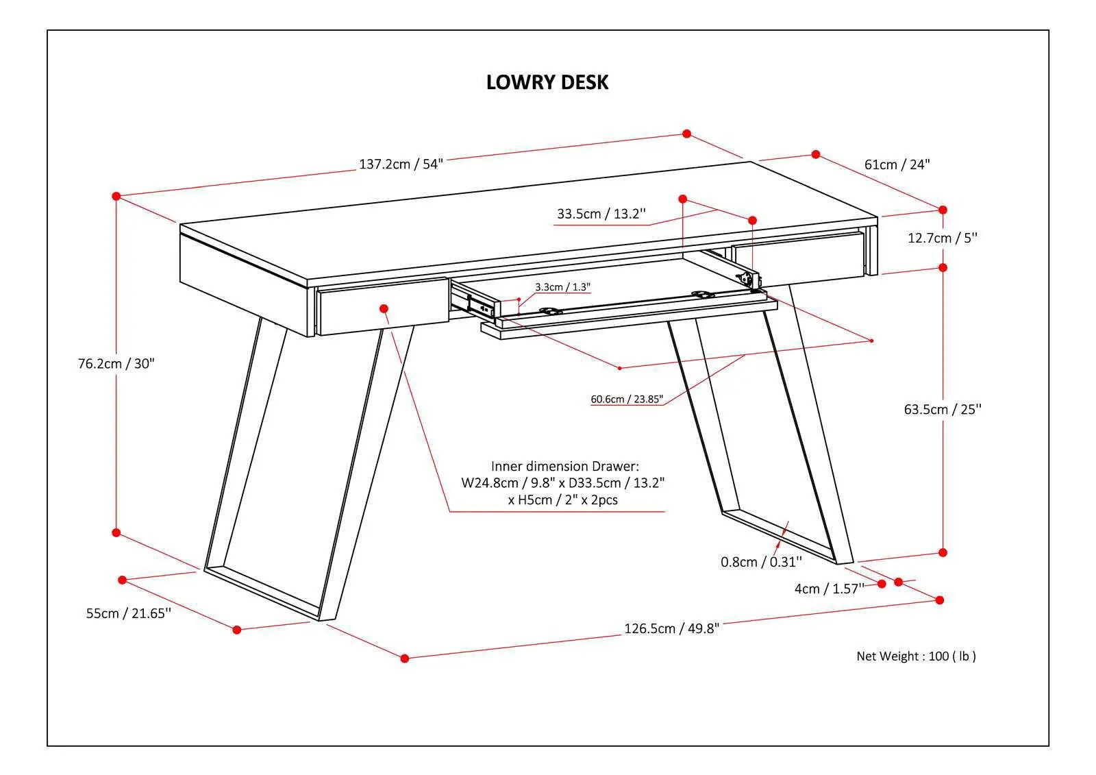 Lowry - Handcrafted Desk by Unique Piece Furniture