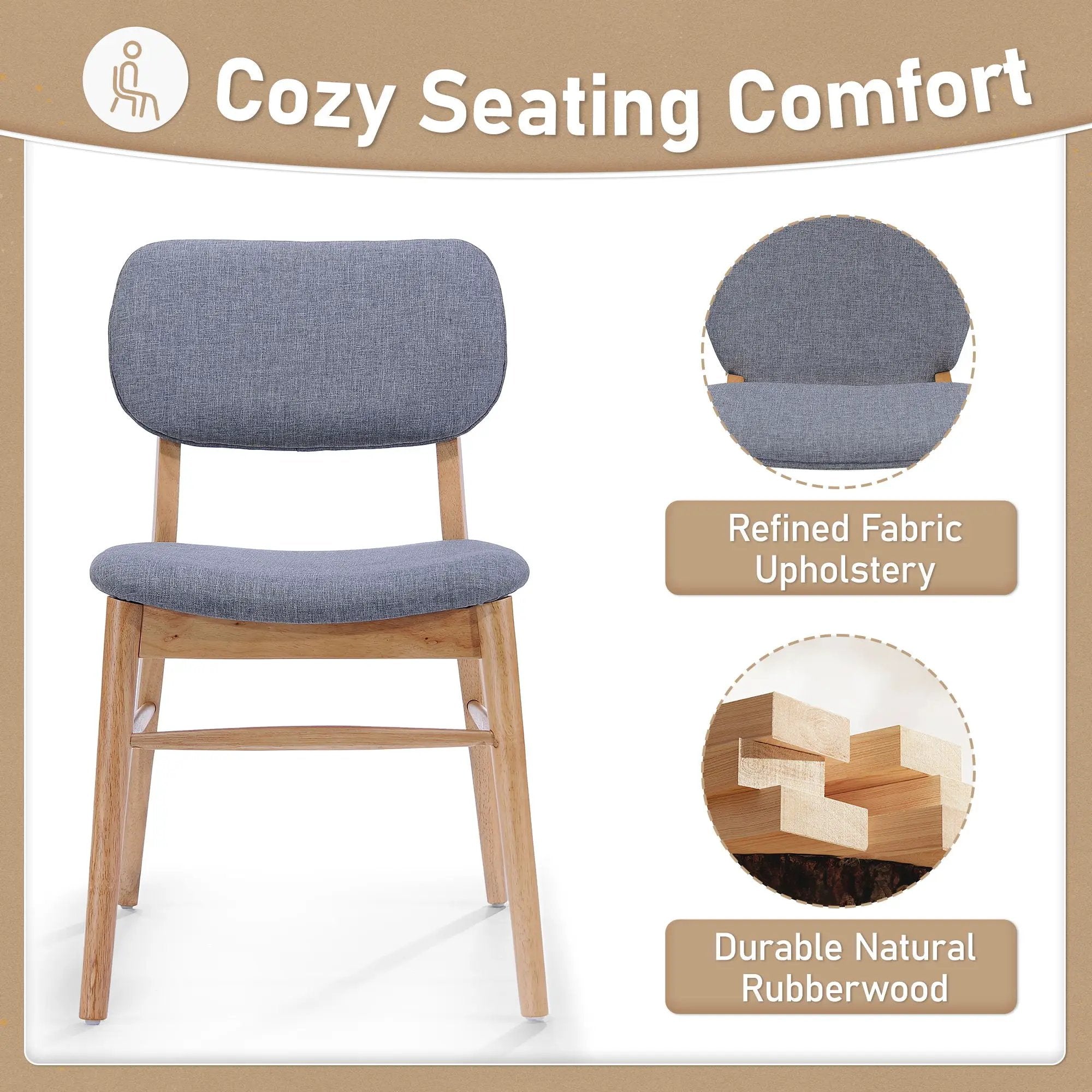 Voyager Upholstered Accent Chair With Splayed Legs And Wood Frame (Set of 2) by HouseOfZazla