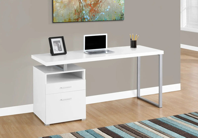 Computer Desk For Home Office, Laptop, Left Right Set - Up, Storage Drawers, Contemporary & Modern by Unique Piece Furniture