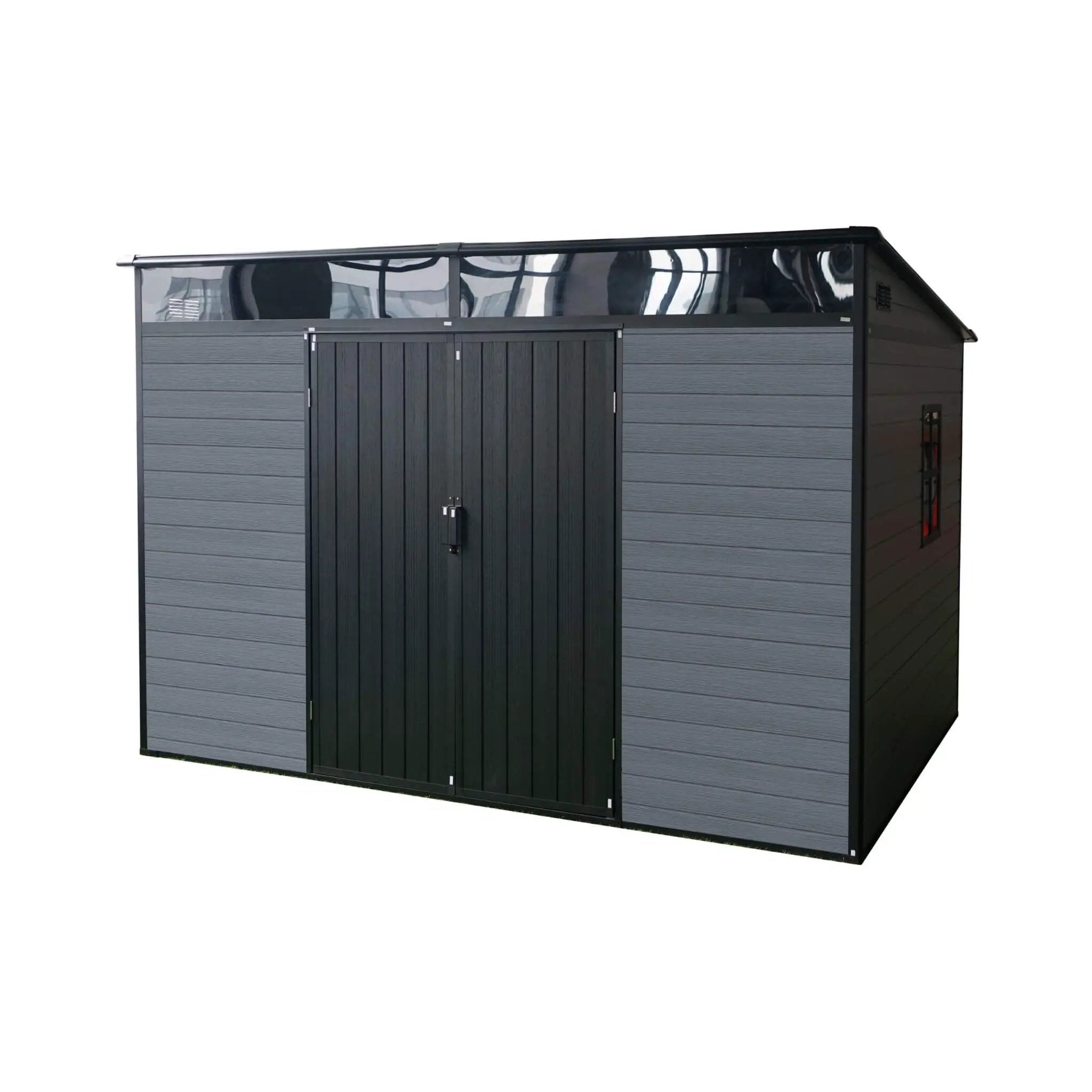 [07X10FT] Alora Outdoor Resin Garden Shed With Floor, Window, And Lockable Door (SAK25987) by SAKSBY WHOLESALE