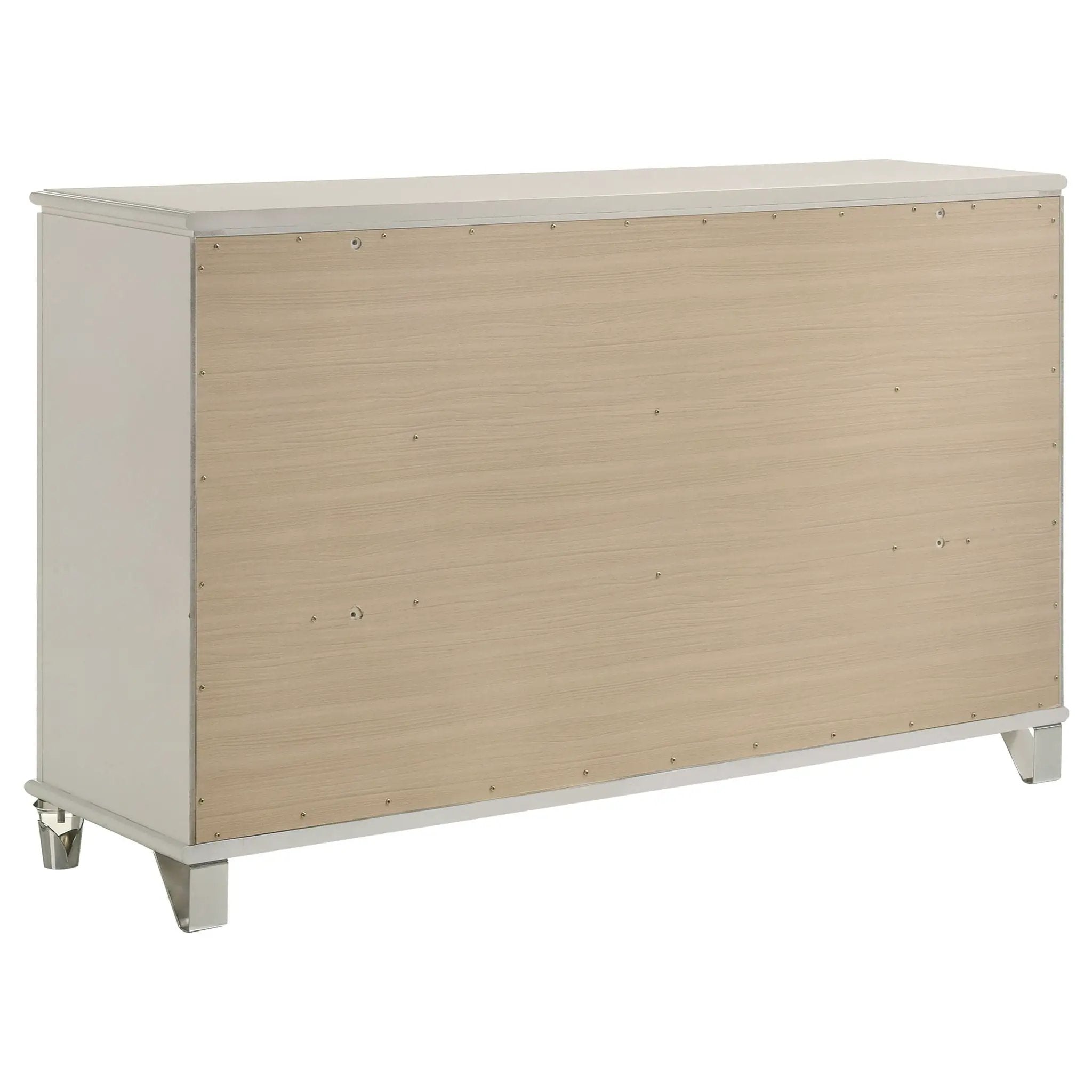Olivia 6-drawer Dresser Cabinet Pearl White by Unique Piece Furniture