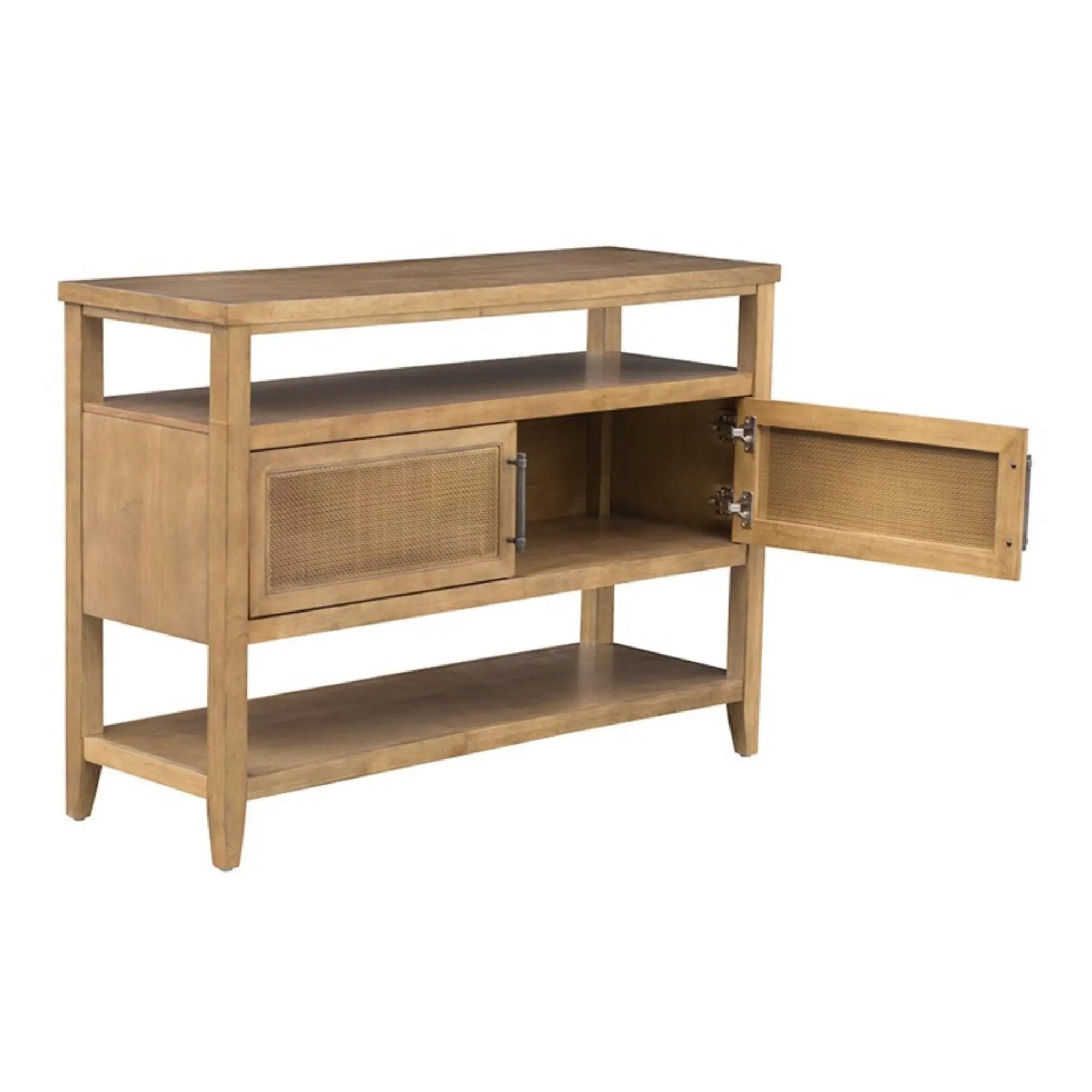 Naomi - 2 Door Storage Console Table With Ample Shelving - Natural by Unique Piece Furniture