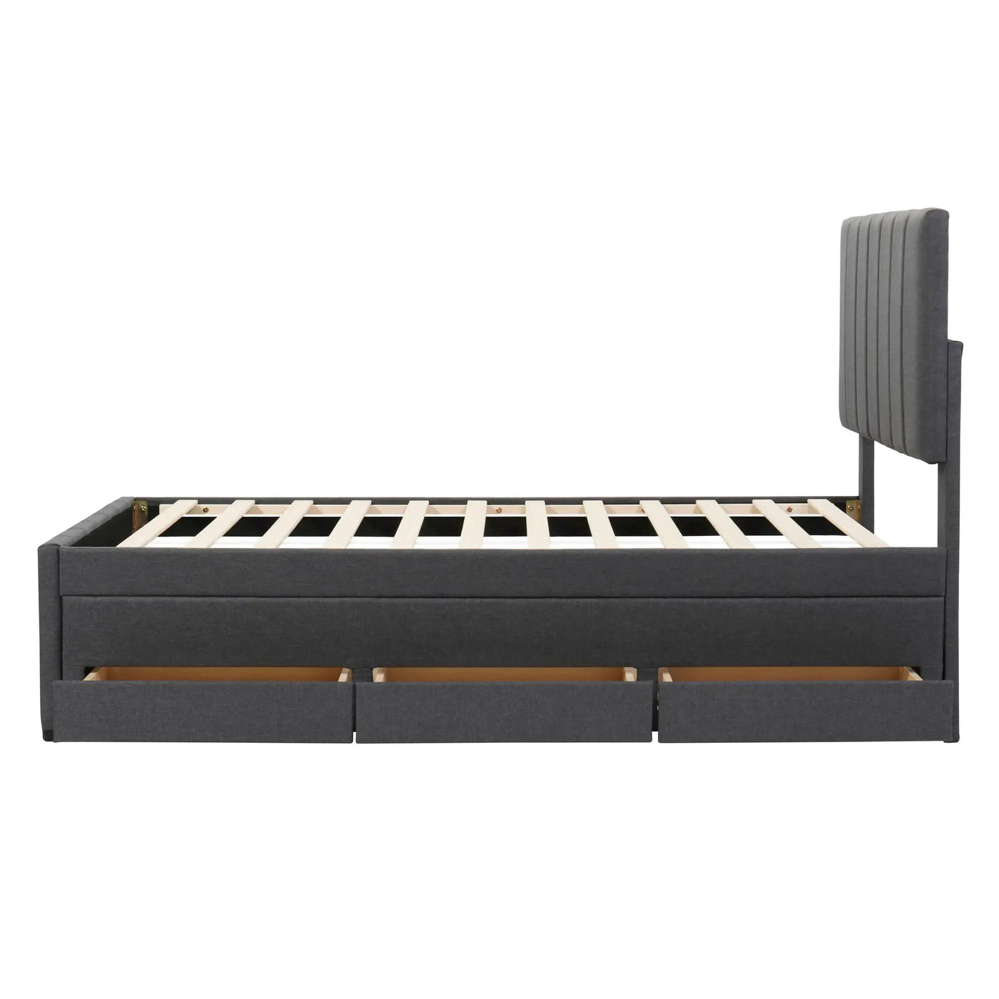 Upholstered Design Platform Bed With Trundle by Unique Piece Furniture