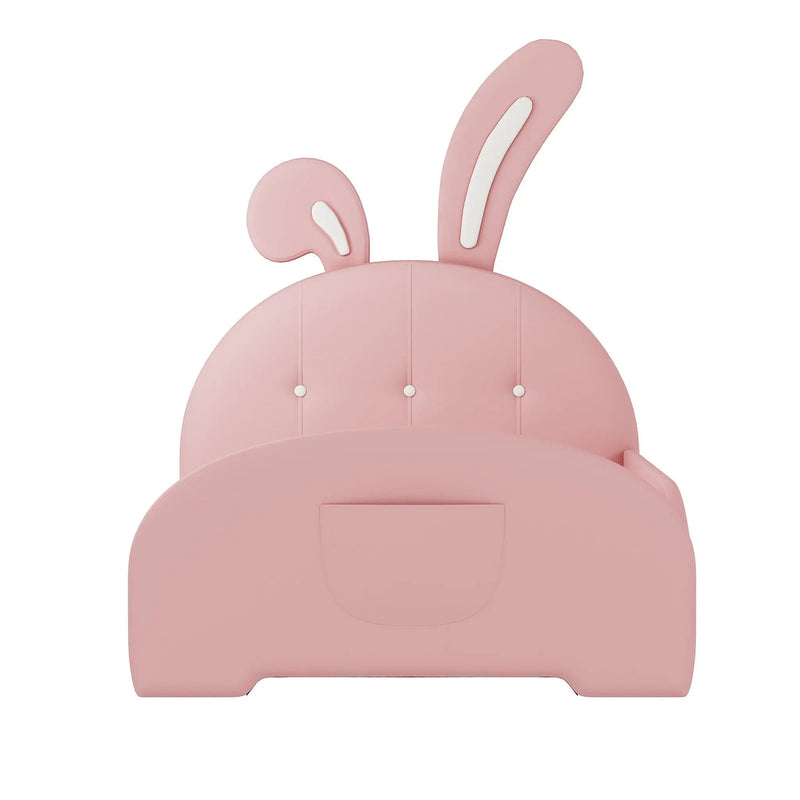 Upholstered Rabbit-Shape Princess Bed With Headboard And Footboard by HouseOfZazla