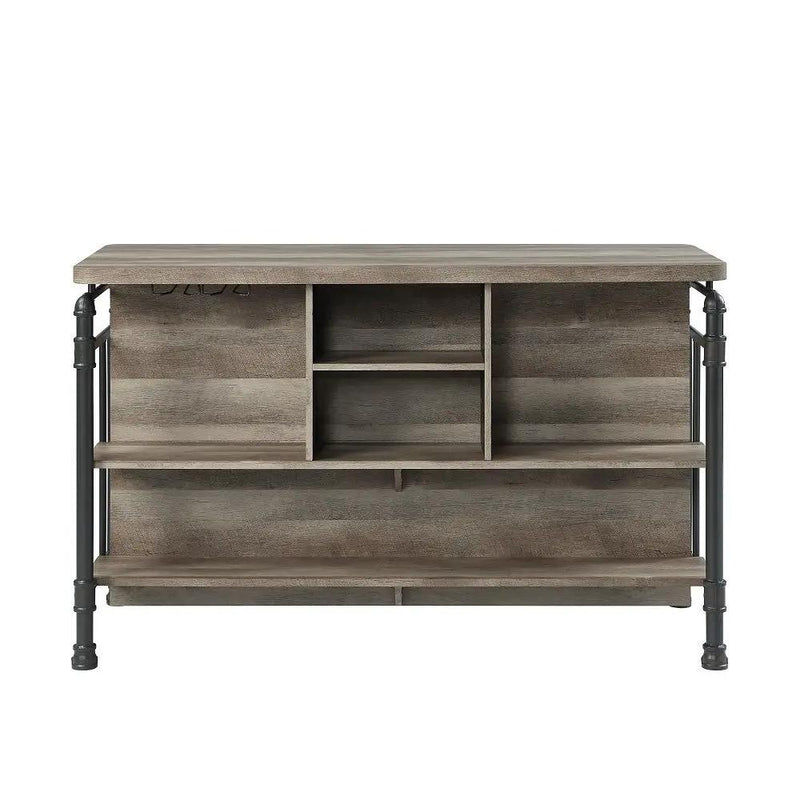 Edina - Counter Height Table - Antique Oak & Sandy Gray by Unique Piece Furniture