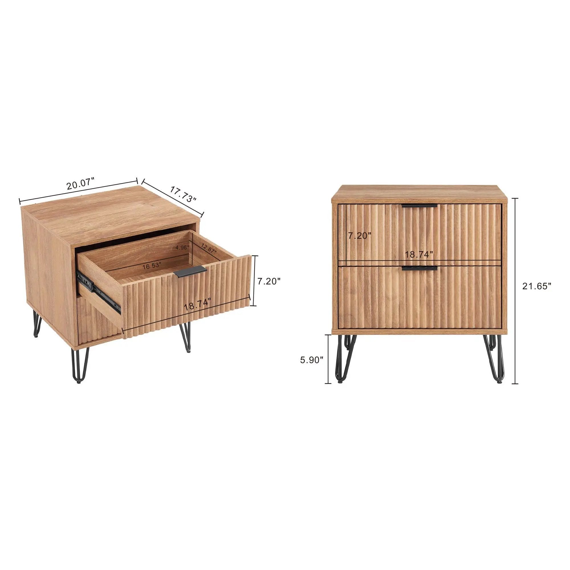 Dumbo - Nightstand With 2 Drawers by HouseOfZazla