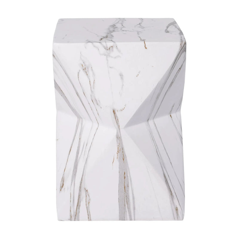 Modern Geometric MGO Side Table - Hourglass Accent Table by HouseOfZazla