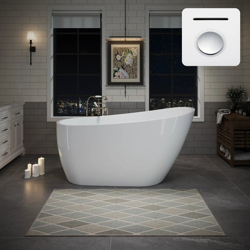 55" Acrylic Freestanding Bathtub by HouseOfZazla