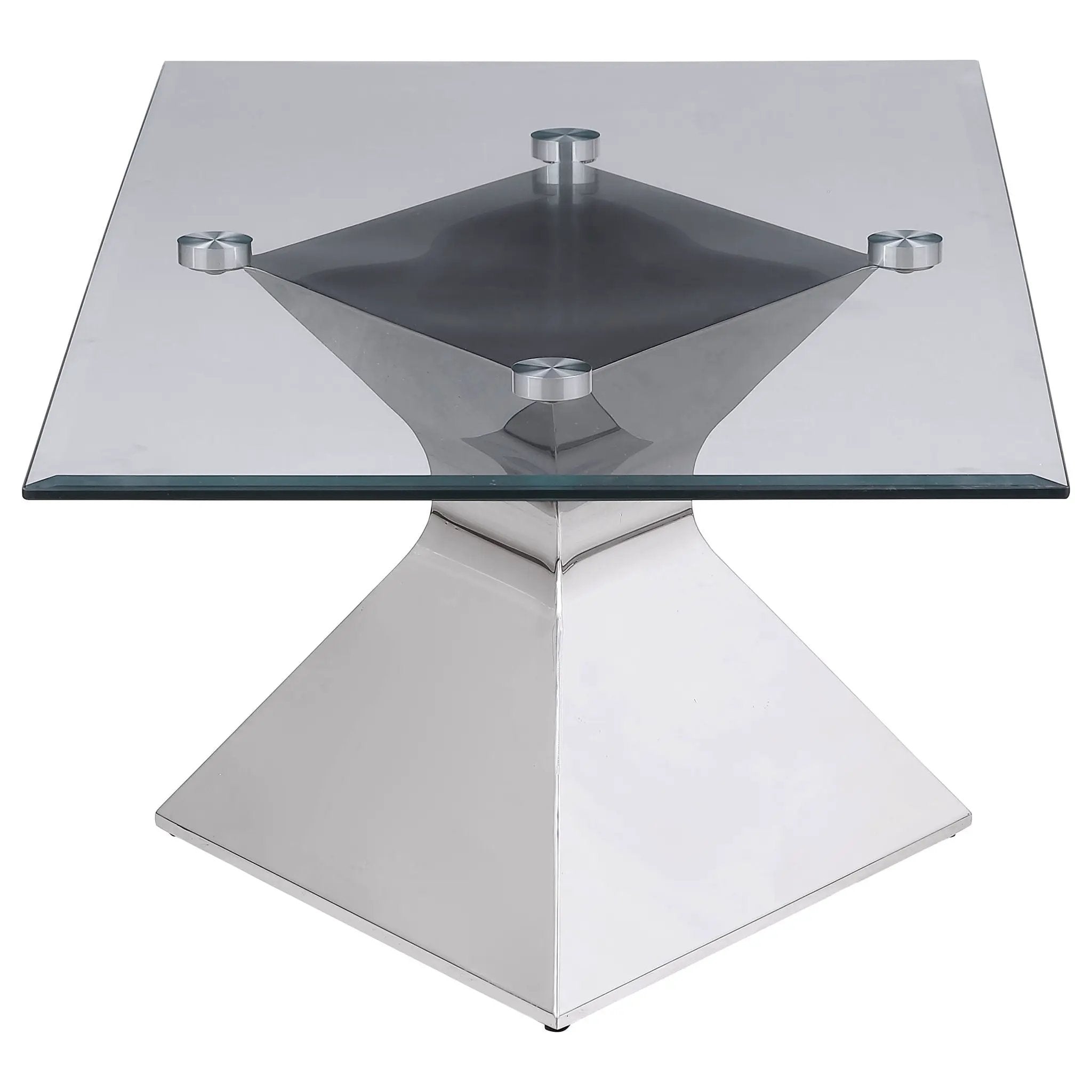 Jenny 2-piece Rectangular Coffee and End Table Set Chrome by Unique Piece Furniture