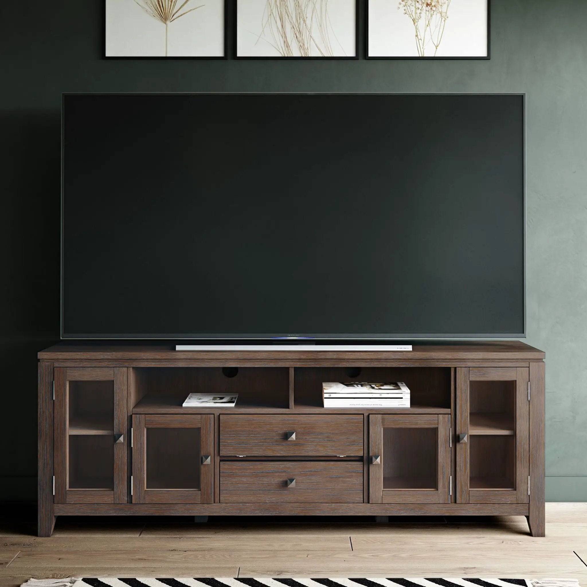 Cosmopolitan - Handcrafted Wide TV Media Stand by Unique Piece Furniture