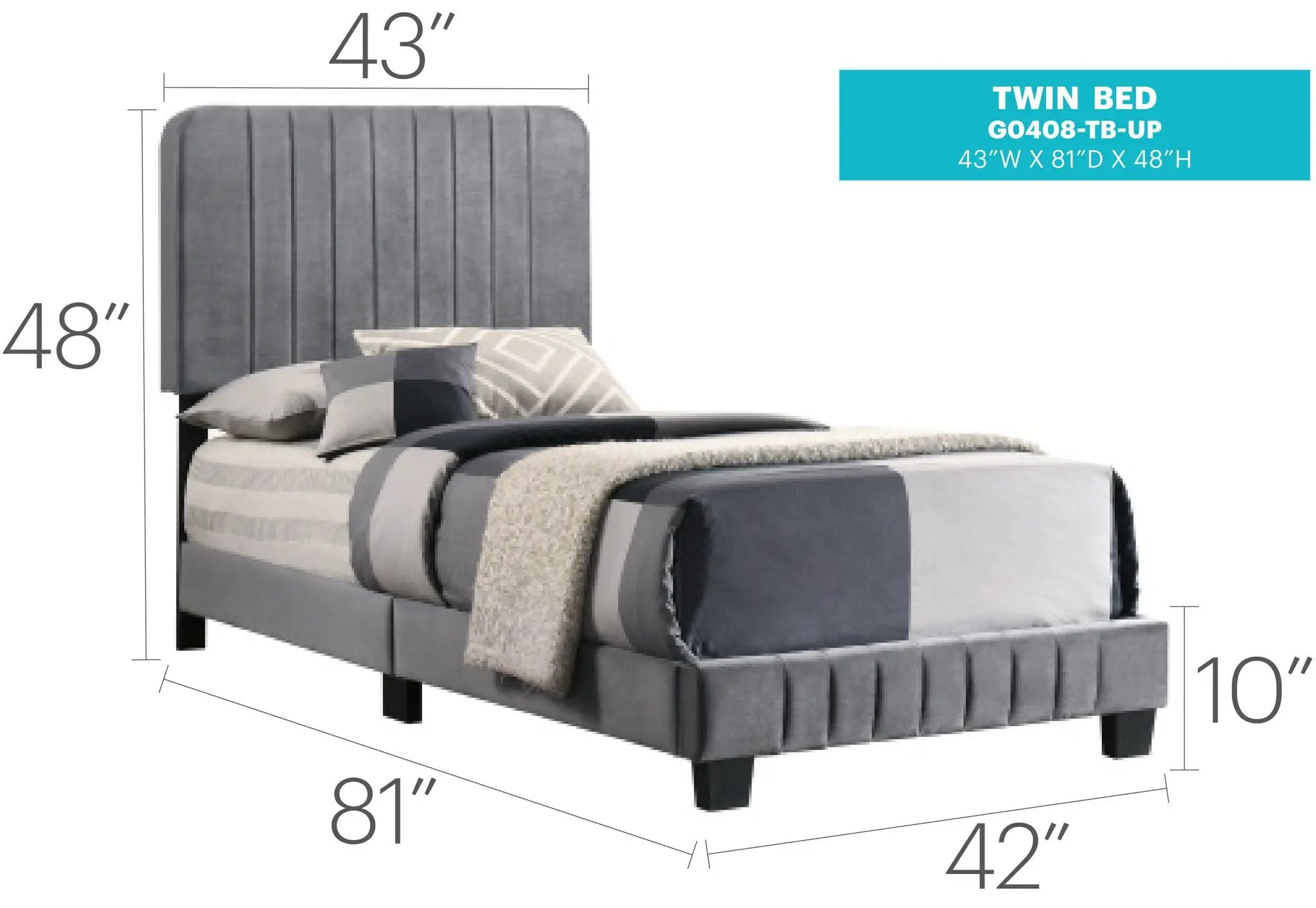 Channel Tufted Bed by HouseOfZazla