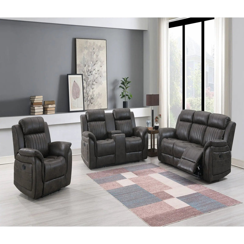 Steban - Glider Recliner - Gray by HouseOfZazla