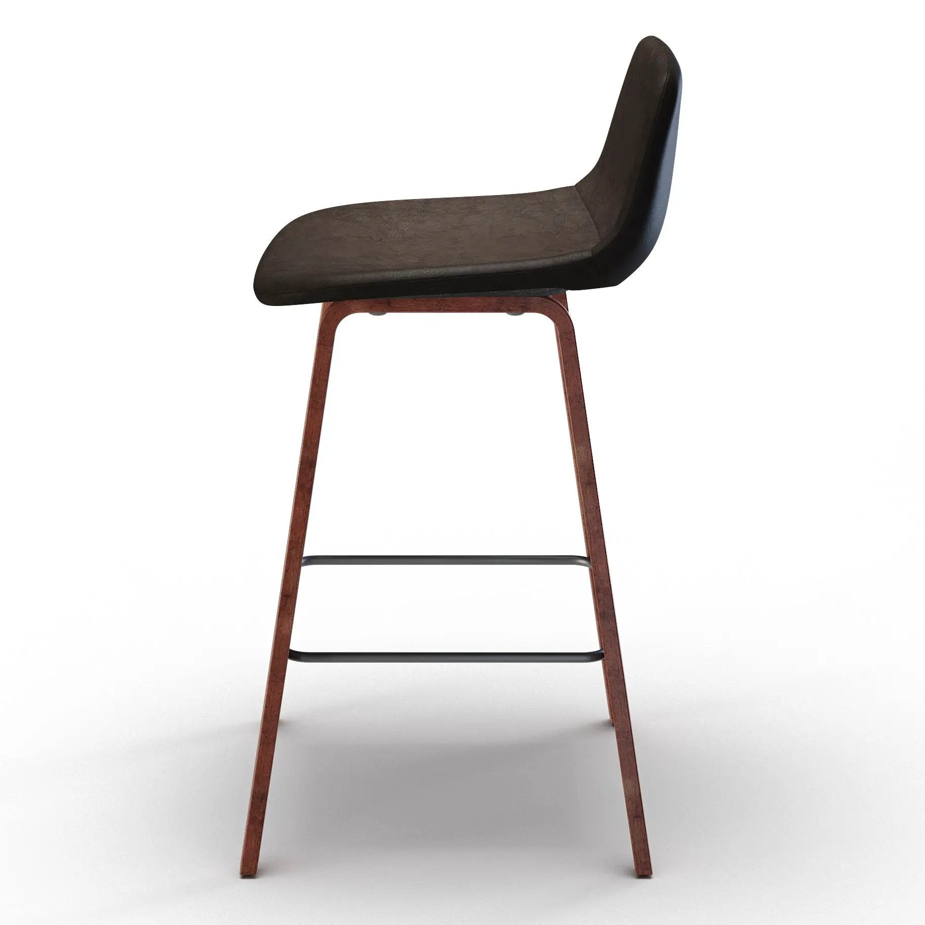 Addy - Counter Stool (Set of 2) - Distressed Brown by HouseOfZazla