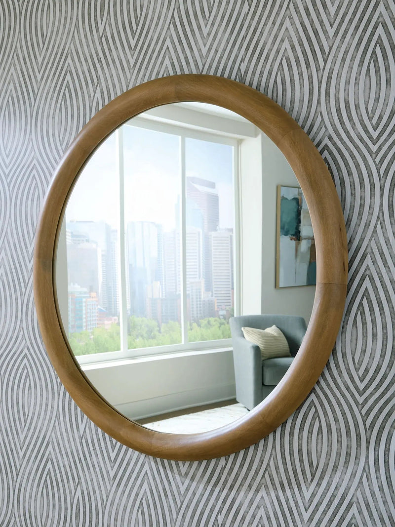 Yadiel - Accent Mirror - Brown by Unique Piece Furniture