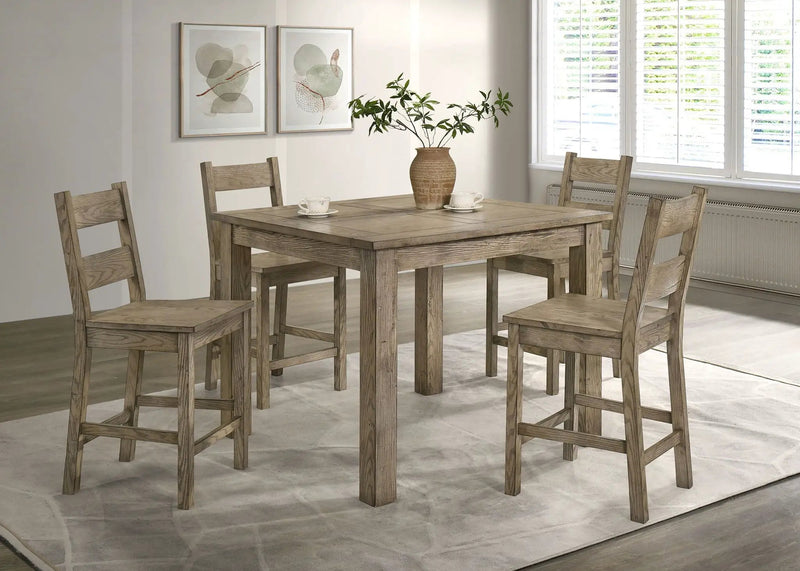 Cardova 5-piece Counter Height Dining Table Set Vineyard Oak by Unique Piece Furniture