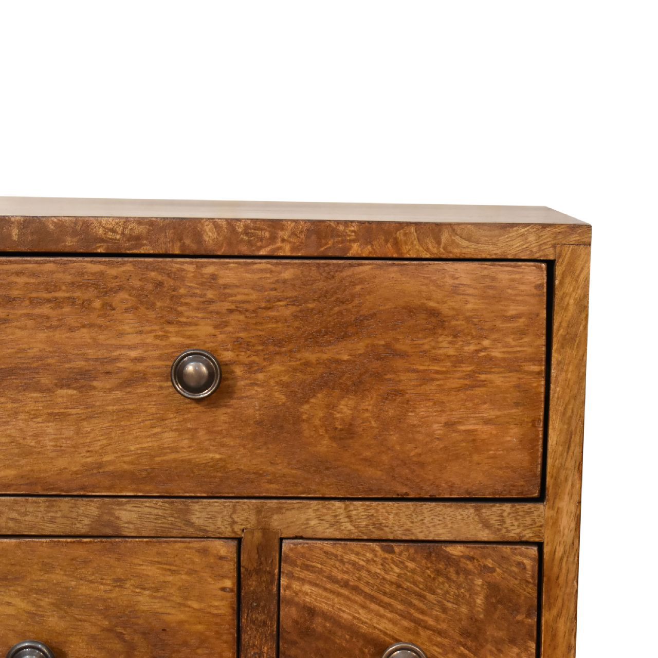 4 Drawer Multi Bedside Table - Chestnut by HouseOfZazla