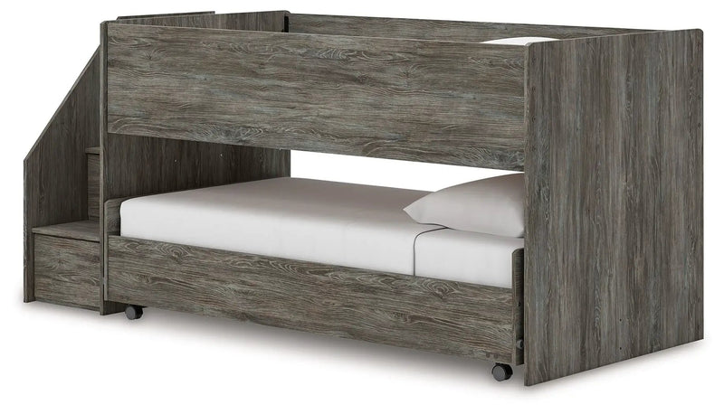 Frandern - Twin Over Twin Loft Bed - Gray by Unique Piece Furniture